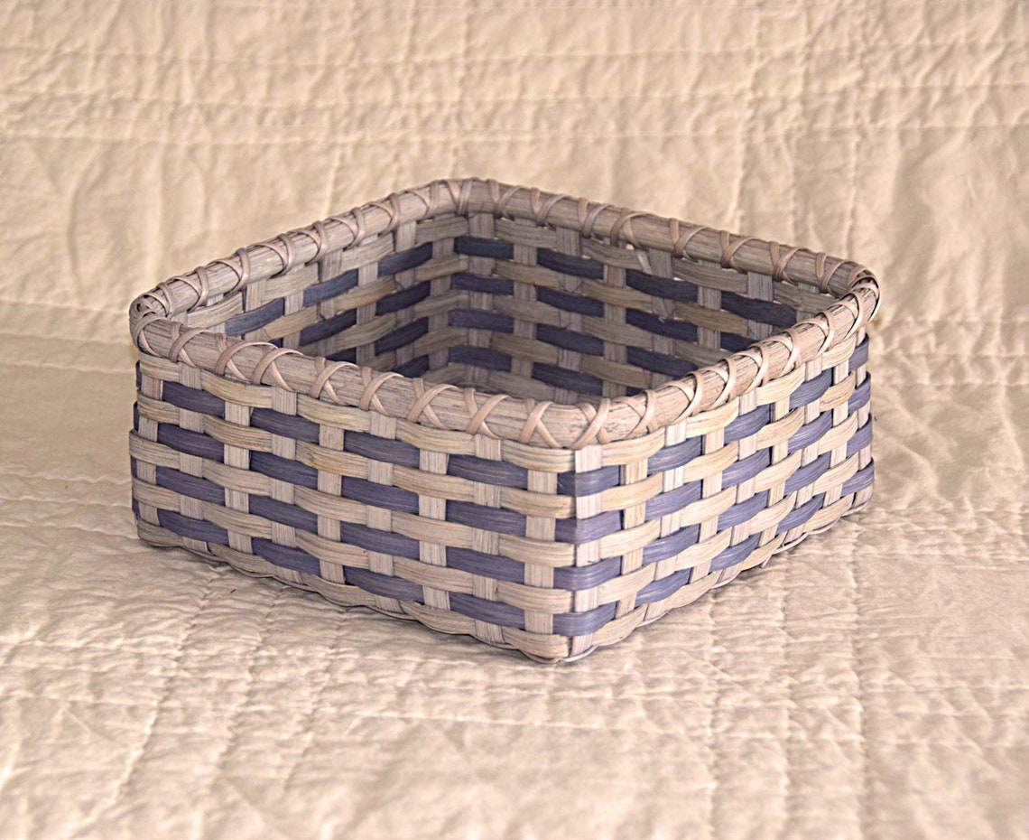 Large 10.5 Square Basket With Handles DISCONTINUED Etsy