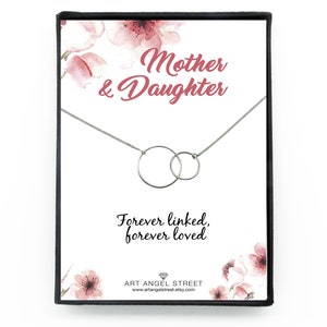 Forever linked forever loved, Mother Daughter Necklace, Necklace for Mom, Jewelry for Mom