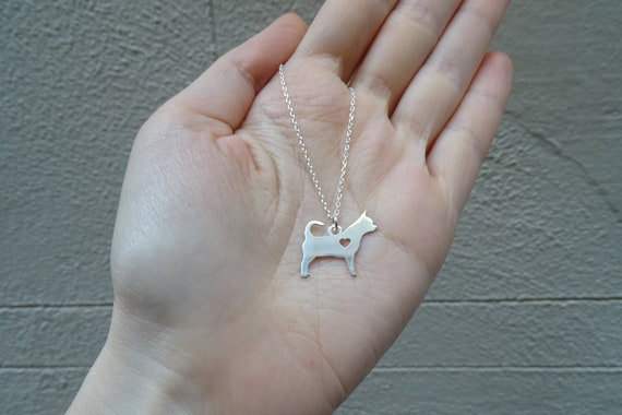Chihuahua Necklace, Dog Necklace, Dog Lover, Dog Jewelry, Handmade