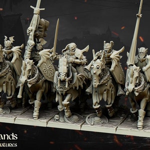 Unidade Vampire Knight (Blood Knight) da Highlands Miniatures