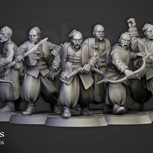 Harbor Cossacks Bowmen Unit by Highlands Miniatures