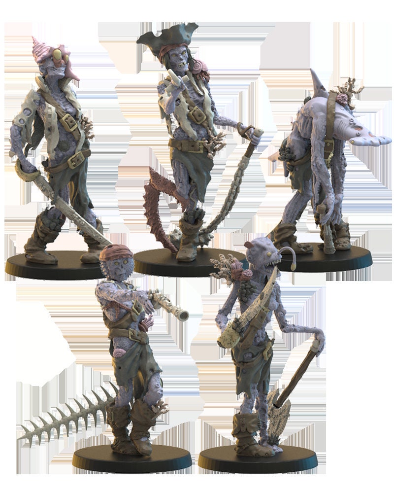 UNDEAD まとめ売り 85点 Undead of Misty Island - Deep Sea Zombies by Lost Kingdom