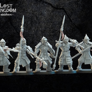 Magmhorin / Mongobbo - Spearmen  by  Lost Kingdom Miniatures