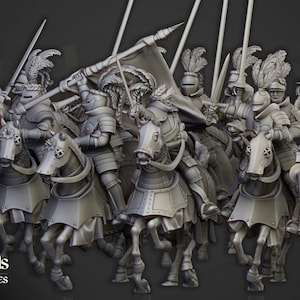 Sunland Empire - Imperial Knights on Horse By Highlands Miniatures