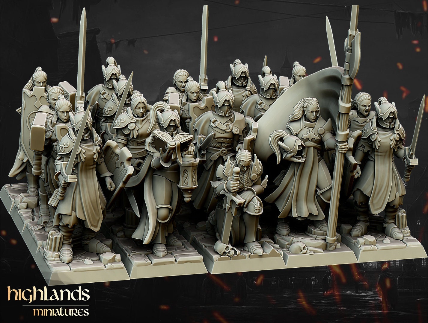 Female Knights by Highlands Miniatures