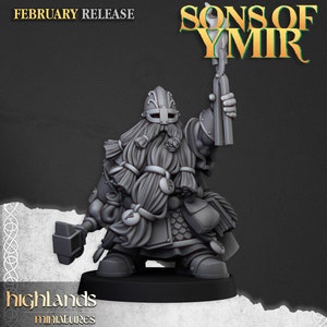 Sons of Ymir - Dwarf Runemaster by Highlands Miniatures