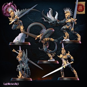 Warriors of the Dark Gods (Lust Warriors) -  Lust Fallen by Lost Kingdom Miniatures
