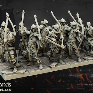 Skeleton Bowmen / Undead Archers by Highlands Miniatures