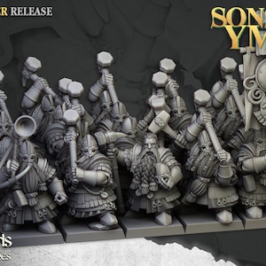 Sons of Ymir - Dwarven Kingsguard  Unit by Highlands Miniatures