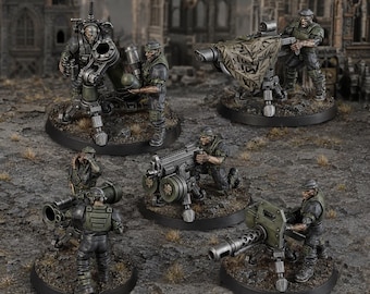 Regius Guard - Green Hell Division Heavy Fire Support Squad by DakkaDakka Store