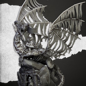Spectres of Transilvanya - Vampire Lord on Zombie Dragon  Highlands Miniatures