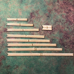 MDF Wargame Measuring Sticks