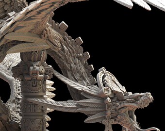 Anciens Sauriens Décors Cuetzpal Tzompantli