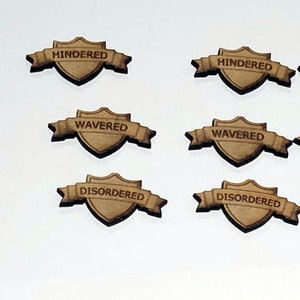 Wavered/ Disordered / Hindered Tokens (Kings of War)
