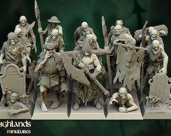 IN-CROWD Zombies ・Old Guard 5体セット　AMOS Amos Toys 2005 James Jarvis In-Crowd Zombies 6 4