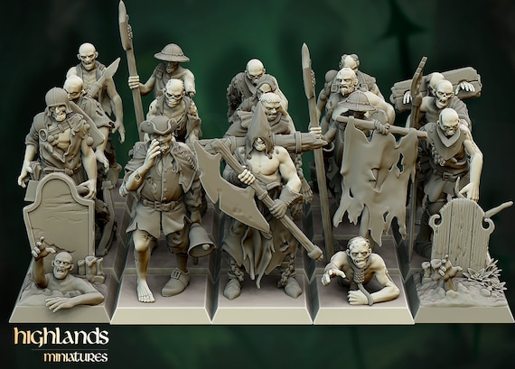 UNDEAD まとめ売り 85点 Undead Zombie Unit by Highlands Miniatures - Etsy