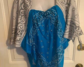 Blue bandana shirt - Etsy.de