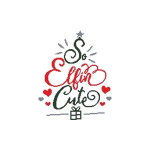 So Elfin Cute Counted Cross Stitch PDF Pattern