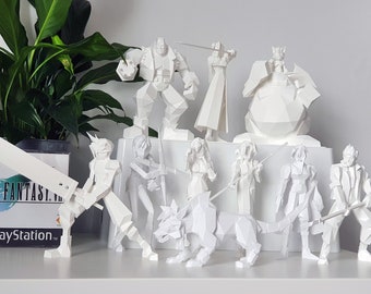 Final fantasy VII Full Team - Final Fantasy VII - Figurines - 3D Printed - Various Sizes