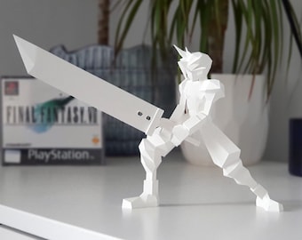 Cloud Strife - Final Fantasy VII - Figurine - 3D Printed - Various Sizes
