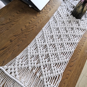 Macramé,table runner, Boho, 100% cotton wedding table runner,home decor