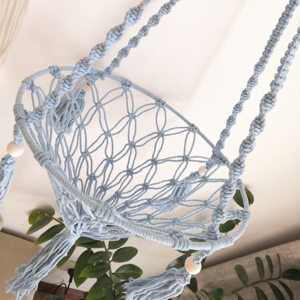 Macrame Cat Hammock, Hanging Cat Bed, Cotton Crochet Cat Cave