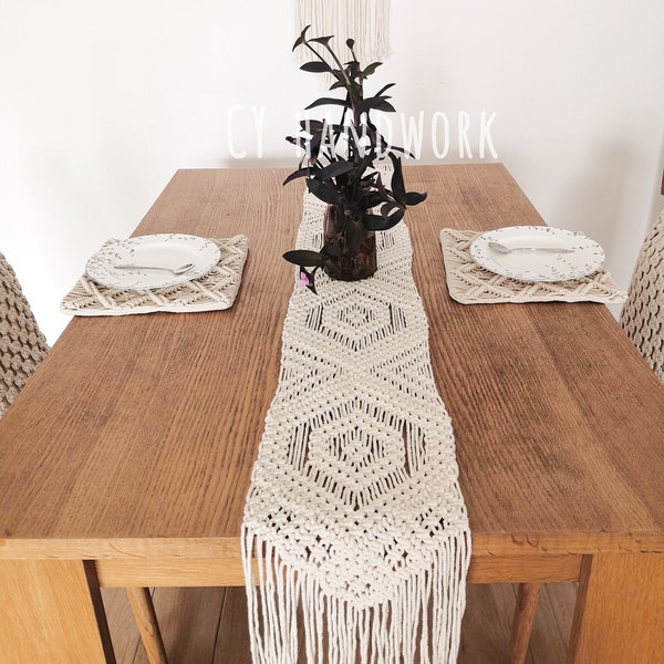 Macrame Table Runner Etsy