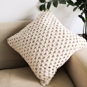 Macramé pillow cover Boho cushion cover 100% cotton wedding pillow cover boho home decor