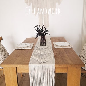 Macramé,bohemian Table runner,XX-tral Long Handmade weddings, ceremonies, and events, boho home deco