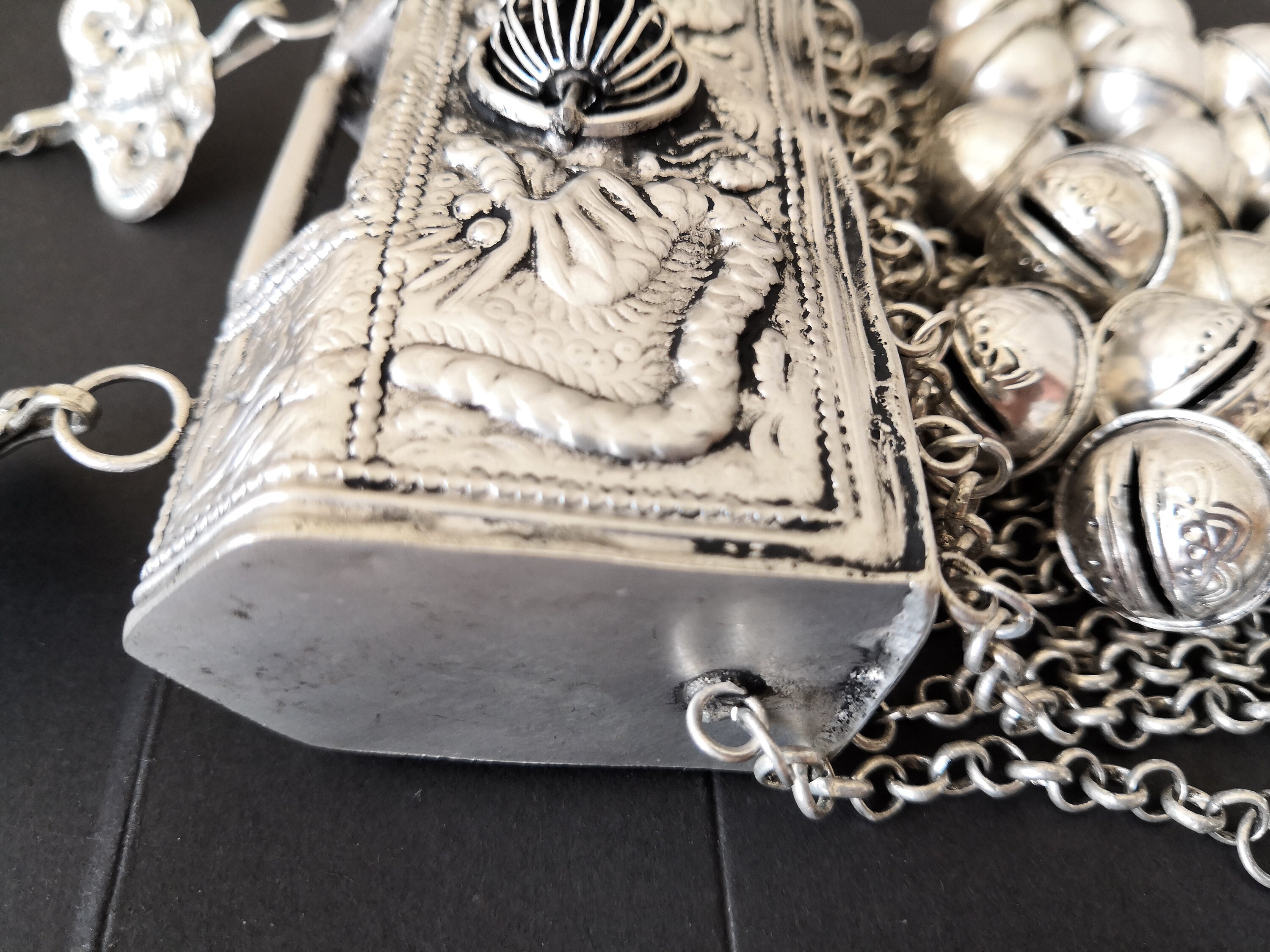 Hmong Silver Lock Necklacevintage long Live Lock Etsy