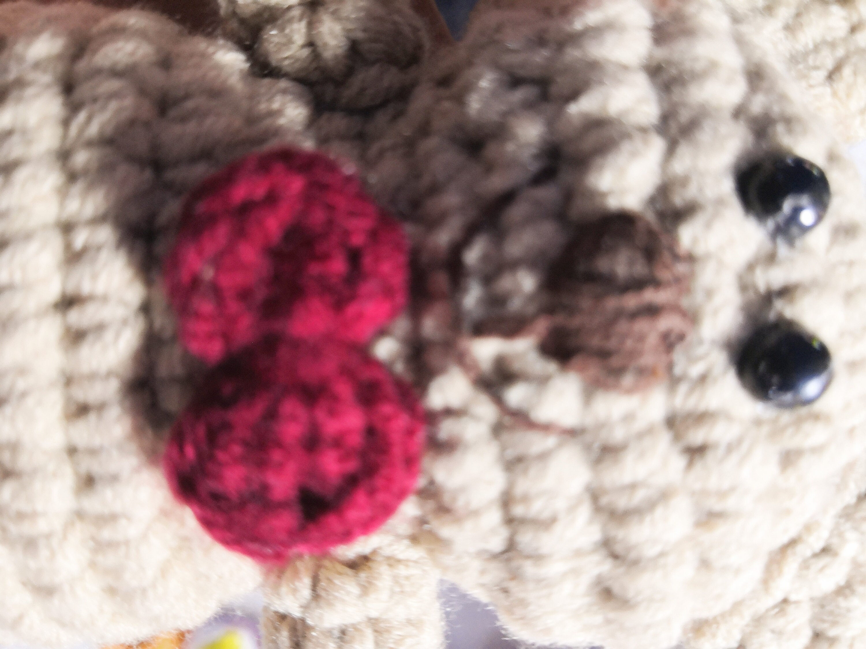 Positiver Häkelbär – Mini Stofftier Aus Garn, Ca. 10,5 Cm, Als Geschenk Oder Deko