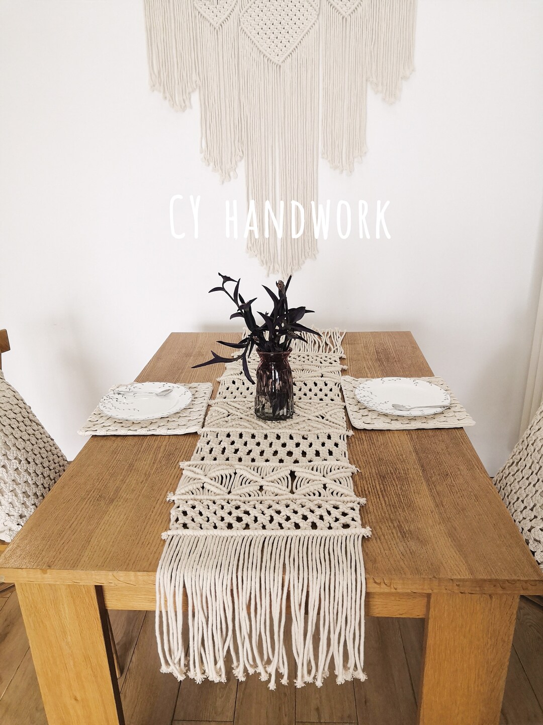 Macramé,bohemian Table Runner,handmade Weddings, Ceremonies, and Events ...