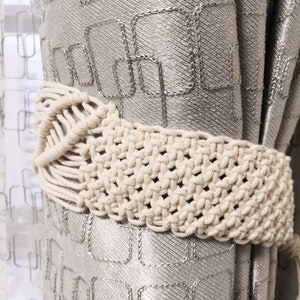 Macramé,Curtain Tie Backs,Accessori per finestre, Boho,matrimonio, arredamento per la casa