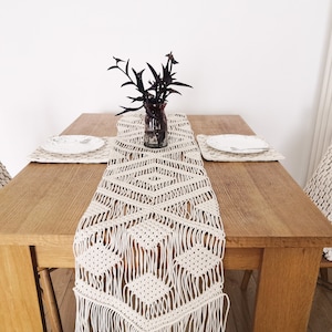 Macramé,bohemian Table runner,XX-tral Long Handmade weddings, ceremonies, and events, boho home deco