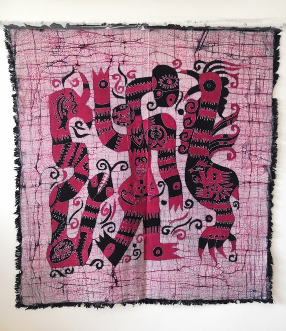 バティックペインティング8 Banyan Batik - Landscape Painting