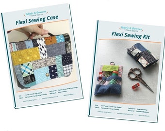 BUNDLE 1 Sewing on the Go PDF patterns - Flexi Sewing Case and Flexi Sewing Kit. Ideal for EPP!