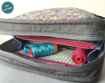 Zippy Pouch Sewing Pattern: Two Sizes, Project Bag (PDF Pattern)