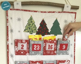 Pattern - Big Pocket Family Advent Calendar Pattern, PDF Pattern