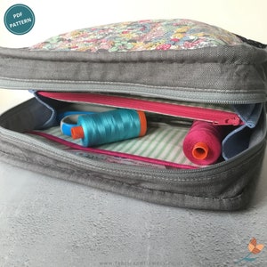 Little Zippy Pouch - PDF pattern - Project Bag - Includes two sizes - Ideal for sewing, knitting, make up or toiletries bag.