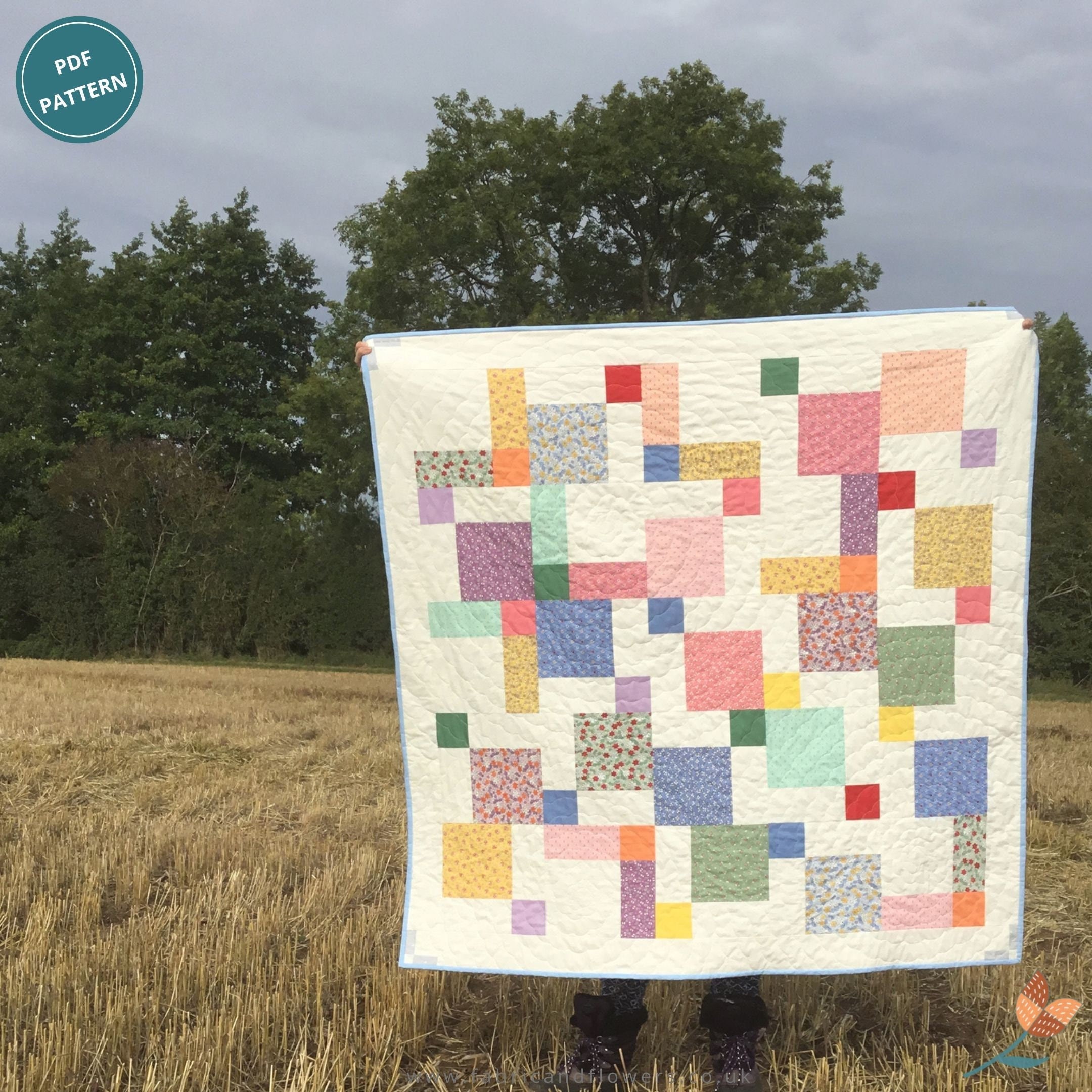 Nine Patch Pop PDF Pattern Beginner Quilt Modern Quilt - Etsy