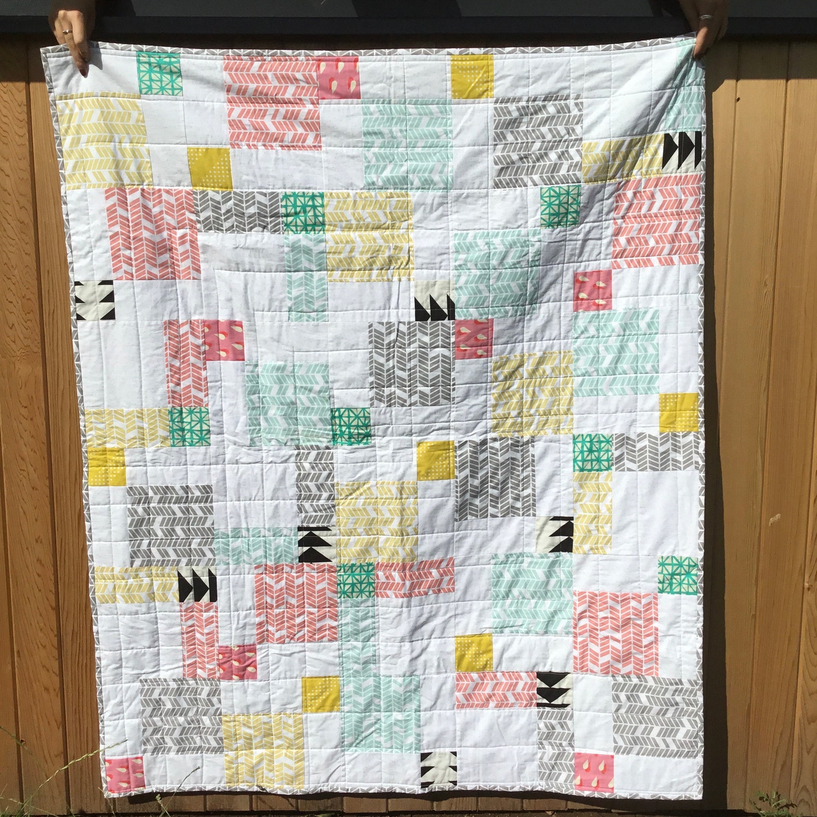 Nine Patch Pop PDF Pattern Beginner Quilt Modern Quilt - Etsy