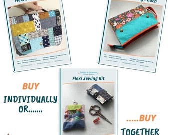 BUNDLE 1 Sewing on the Go PDF Patterns Flexi Sewing Case and - Etsy