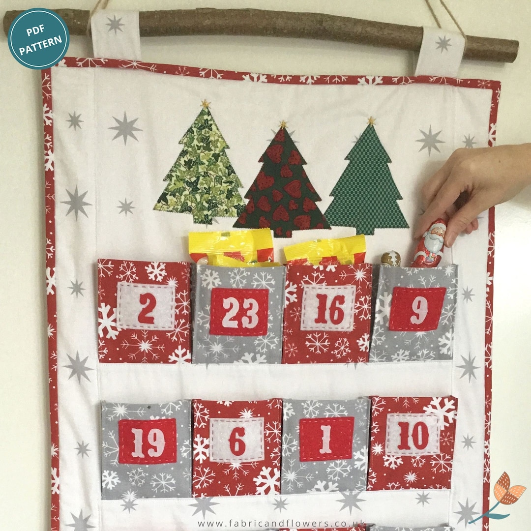 Big Pocket Family Advent Calendar Sewing Pattern (PDF Pattern) - Etsy