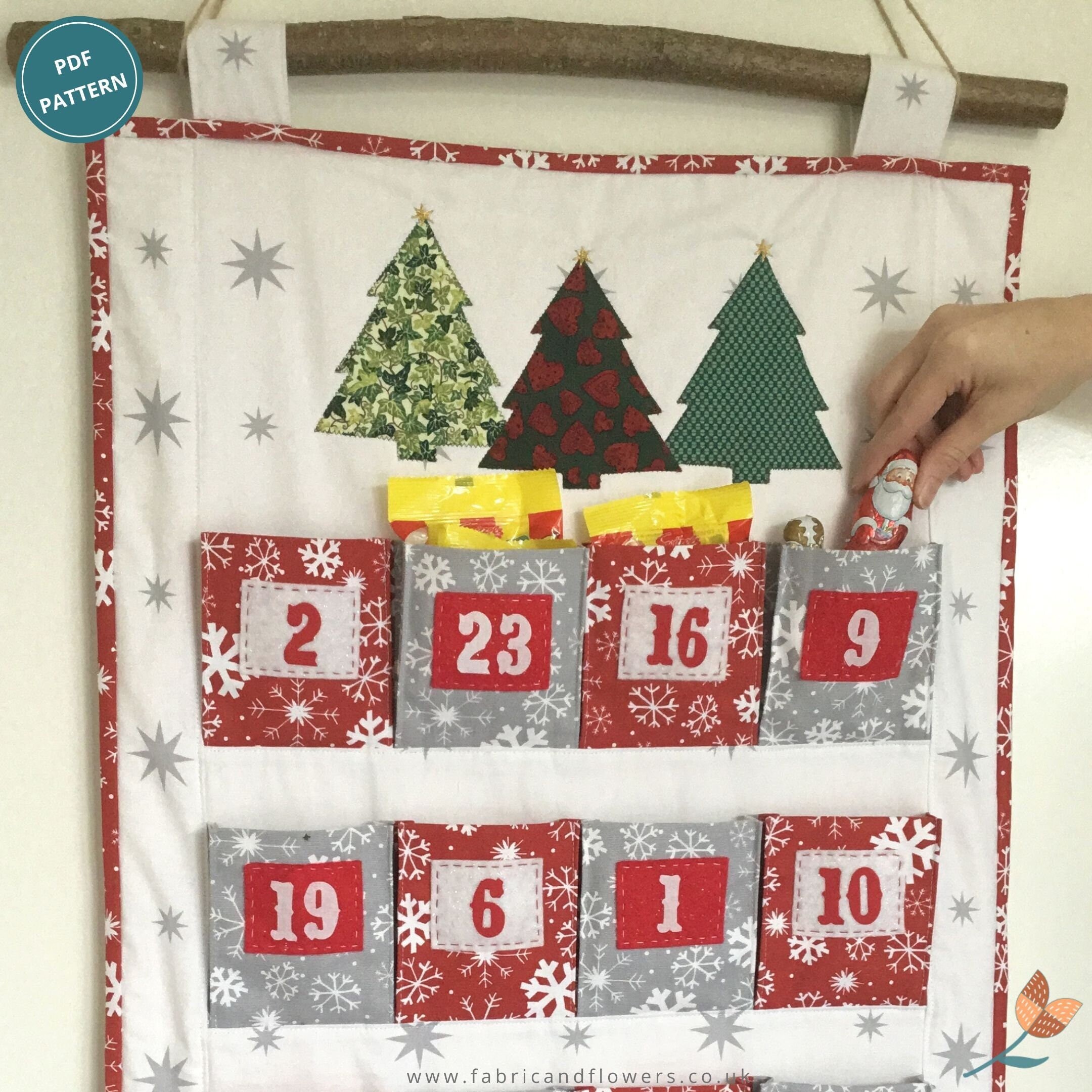 Pattern Big Pocket Family Advent Calendar Pattern PDF - Etsy