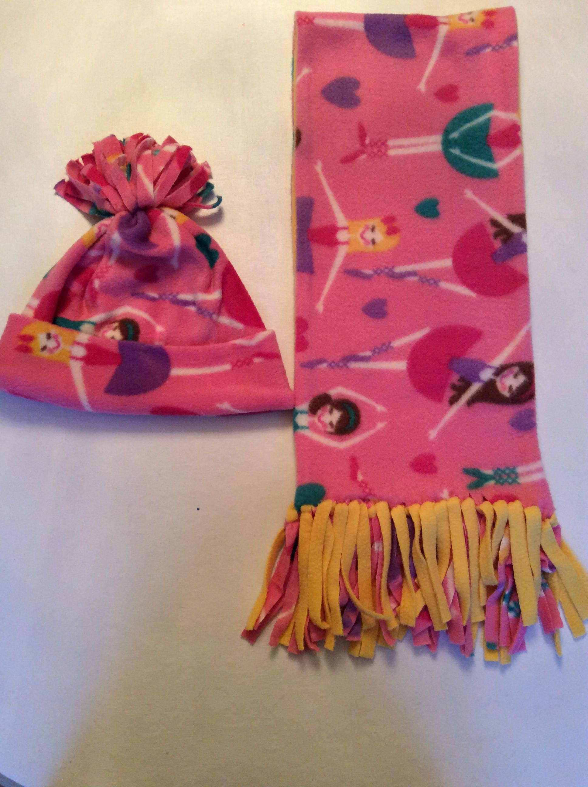 Fleece Hat and Scarf Set Scarf is 50 X 8 Etsy UK