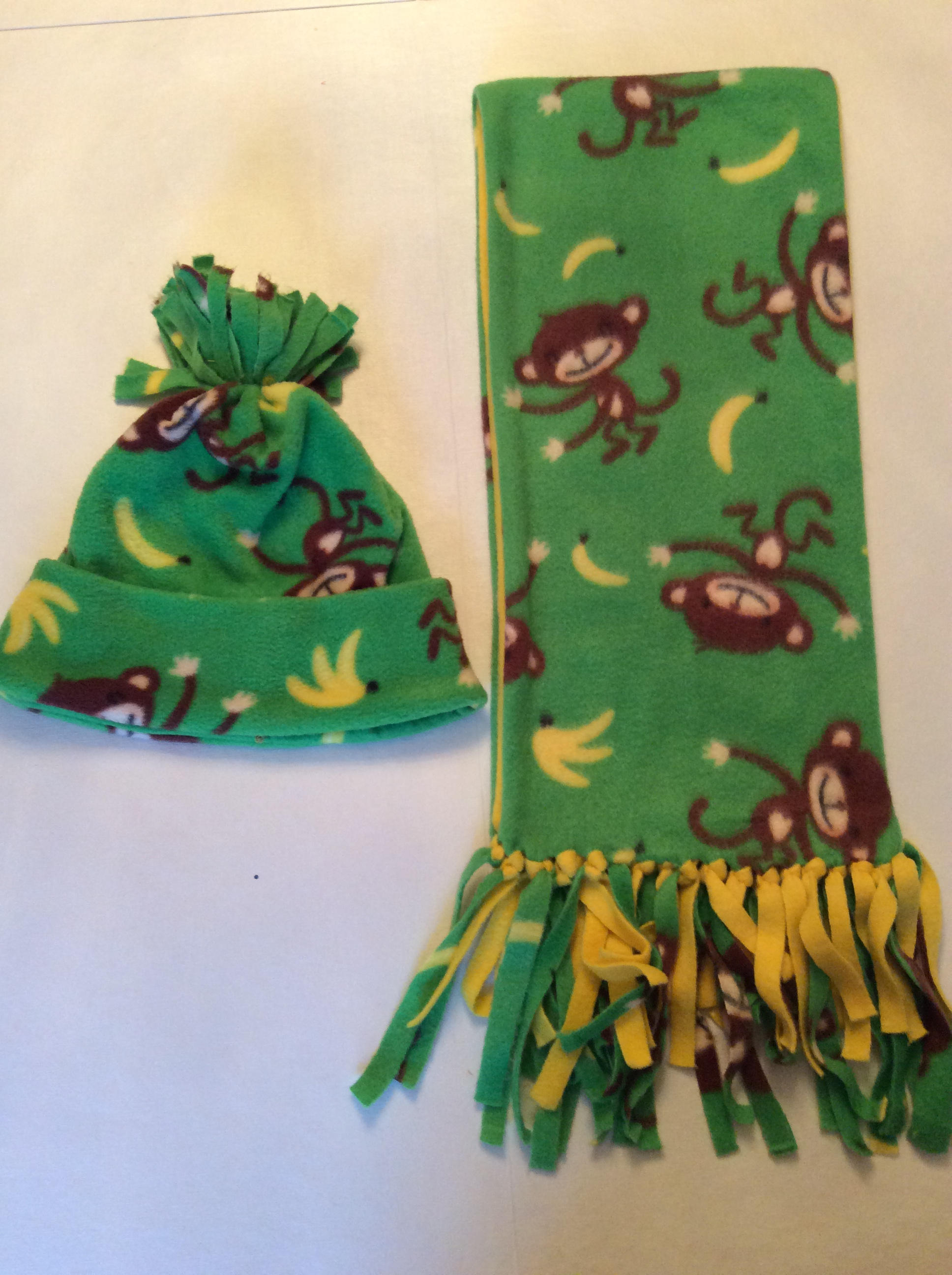 Fleece Hat and Scarf Set Scarf is 50 X 8 Etsy UK