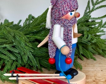 ヴィンテージ シュタインバッハ くるみ割り人形：木製そり、スキー