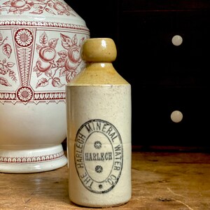 Antique HARLECH Mineral Water Co. Stone Stout Beer Bottle