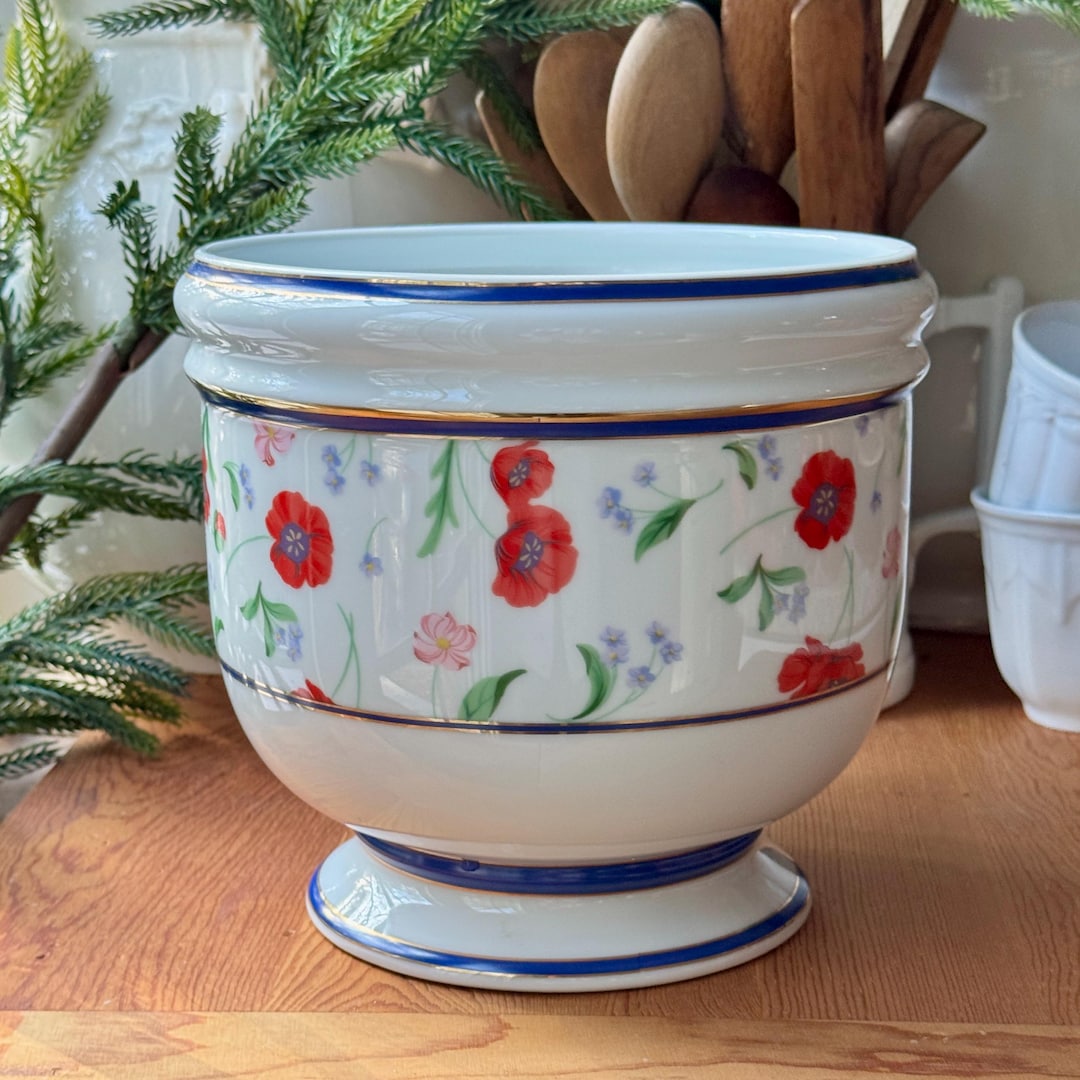 Vintage Tiffany & Co. Large Jardiniere Cachepot AMERICAN GARDEN