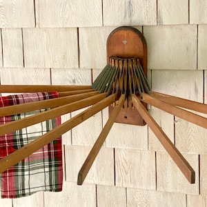 Hanger Rustic Laundry Farmhouse Laundry Drying Rack Antique Wood